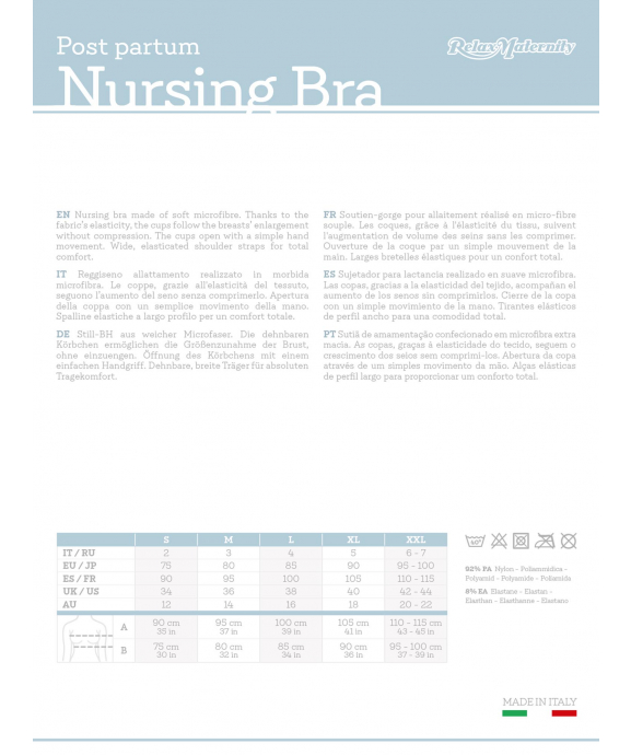 RelaxMaternity Reggiseno Allattamento Con Coppe Apribili - Morbida Microfibra, Senza Ferretto - Foto 6