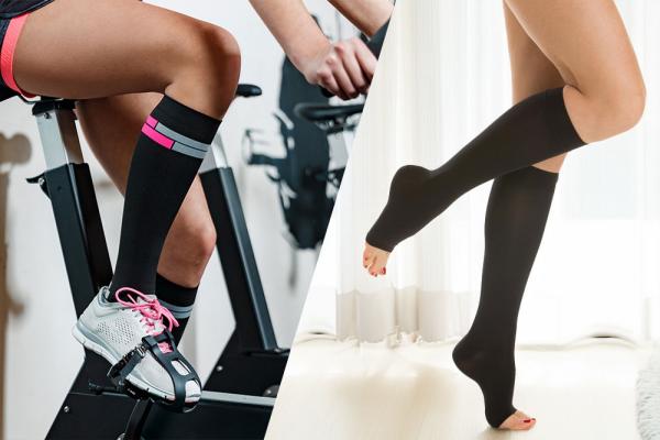 Calze a compressione graduata per circolazione: differenza tra calze mediche e sportive e quando utilizzarle